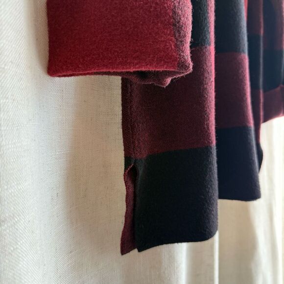 Max Studio Buffalo Plaid Mock Neck Sweater Size L Cozy Fall Layer Check Capsule - Picture 7 of 14